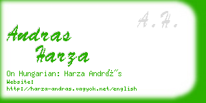 andras harza business card